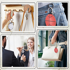 5 шт. 5 стиля брелок из искусственной кожи в спортивном стиле&nbsp;KEYC-CL0001-31