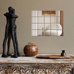 60 шт. акриловые зеркальные настенные наклейки&nbsp;AJEW-SP0001-20A