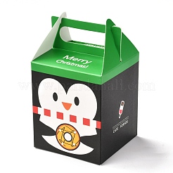 Рождественские тематические бумажные складные подарочные коробки&nbsp;CON-G011-01D