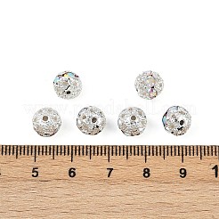 Латунные бусины со стразами  RB-A011-8mm-28S