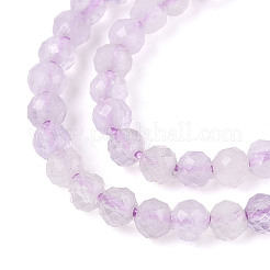 Нити бусин из натурального лавандового аметиста G-T143-03