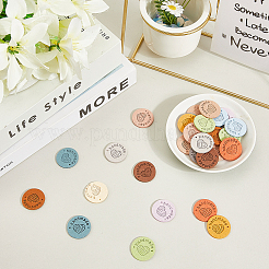 56 шт. 14 цвета микрофибра вязаные бирки-сердечки DIY-CL0002-11