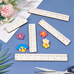 1 набор деревянных линеек AJEW-BC0007-38