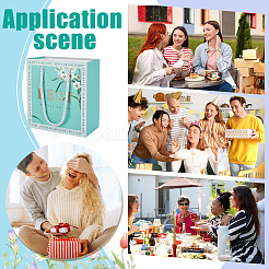 Бумажные мешочки для ювелирных изделий с ручкой для сумок ABAG-WH0039-37C