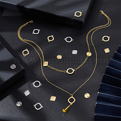 80 шт. 8 стиля 201 подвески-соединители из нержавеющей стали&nbsp;STAS-UN0041-01