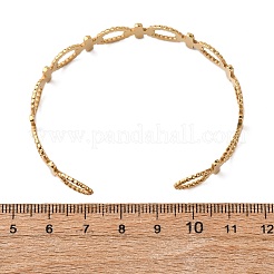 Браслеты-манжеты из нержавеющей стали 304 для женщин BJEW-G749-02G