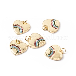 Реечное покрытие латунь микро паве разноцветные подвески из кубического циркония ZIRC-C040-21G