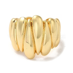 Стойка покрытие латунь открытые манжеты кольца RJEW-K249-14G