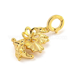 Долговечные латунные подвесные дужки с покрытием KK-O008-02B-G