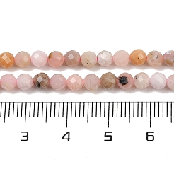 Нити бусин из натурального перуанского розового опала G-D304-02-4mm