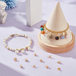 60 шт. 6 стиля 304 нержавеющая сталь чашечка жемчужные штифты кулоны булавки STAS-UN0046-21G