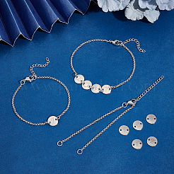 Начальный алфавит 304 браслеты из нержавеющей стали звенья набор для самостоятельного изготовления DIY-UN0056-21