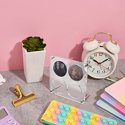 Подставки для демонстрации фигурок из акрила с 4 отверстием и металлической опорой ODIS-WH0078-55