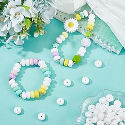 100 шт. рондель силиконовые фокусные бусины SIL-SC0002-25