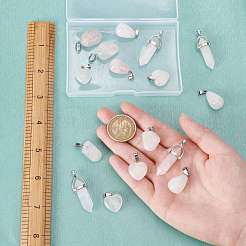 Подвески из натурального розового кварца G-SC0001-75