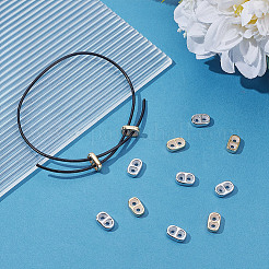 12 шт. 2-цветные силиконовые подвески-слайдеры из цинкового сплава FIND-AR0006-12