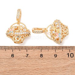 Латунный микро-паве кубический цирконий KK-A279-10G