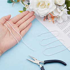 2 нити натуральных радужных бусин из лунного камня G-FI0001-08