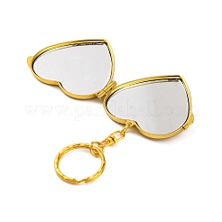 Железный складной зеркальный брелок&nbsp;KEYC-U002-01G-02