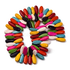 Синтетических нитей бирюзовые бусы G-C147-18