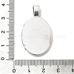 Старинные тибетском стиле сеттинги сплава подвеска кабошон TIBEP-O006-04AS