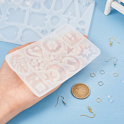 2 шт. 2 геометрических Молды для подвески из силикона&nbsp;DIY-TA0005-01