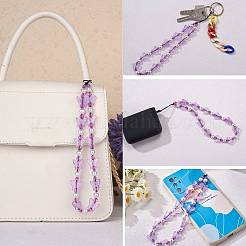 Шнурок для телефона из акриловых бусин HJEW-SW00017-01