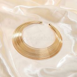 Крутые хип-хоп ожерелья-чокеры из многослойной железной проволоки для женщин UO4532-1