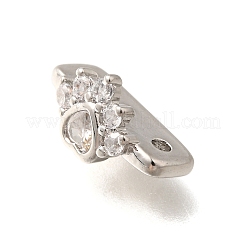 Латунные прозрачные распорные планки из кубического циркония&nbsp;KK-C031-49P