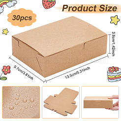 Одноразовая коробка для еды из крафт-бумаги CON-WH0084-36B