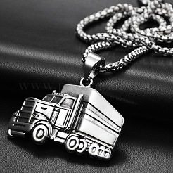 Ожерелья с подвеской в виде грузовика из хирургической нержавеющей стали 316L&nbsp;FS-WGF92AC-01
