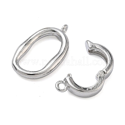 Овальные латунные раскладывающиеся застежки&nbsp;KK-Z143-20P