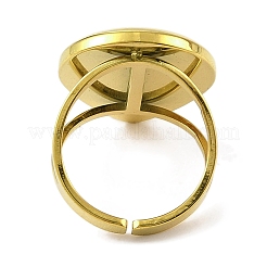 Кольца-манжеты из нержавеющей стали 304 с эмалью для женщин RJEW-F166-38G-01