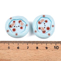 Кабошоны из непрозрачной смолы с мультяшным рисунком RESI-N039-129D