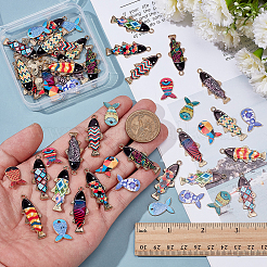 60шт 15 стиля подвески из сплава с эмалью&nbsp;FIND-AR0006-77