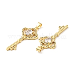 Латунные микро проложить кубического циркония подвески KK-M249-18G