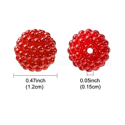 Имитация жемчуга акриловые OACR-FS0001-45F