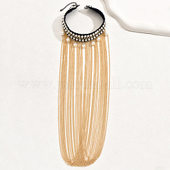 Роскошные многослойные железные ожерелья-нагрудники в ближневосточном стиле с кисточками для женщин OM8390