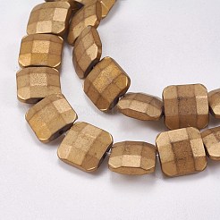 Гальванические немагнитная синтетический гематит бисер пряди&nbsp;G-P367-B