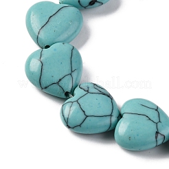 Синтетических нитей бирюзовые бусы G-I372-A07-02