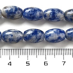 Натуральное синее пятно нитки из бисера яшмы G-B106-B29-01