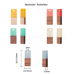 Подвески из смолы и дерева&nbsp;RESI-CJ0006-01