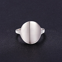 Простой дизайн родиевое покрытие 925 стерлинговое серебро манжеты кольца JR329A