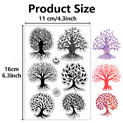 ПВХ пластиковые прозрачные штампы DIY-WH0439-0447