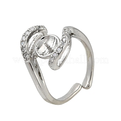 Латунные крепления колец для пальцев&nbsp;KK-F734-02P-NR