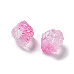 Выпечка расписные прозрачные стеклянные бусины&nbsp;GLAA-C035-01I