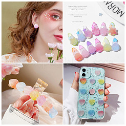 160 шт. 4 стиля имитация конфет в виде пищевых смоляных кабошонов RESI-TA0004-10