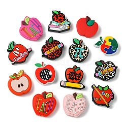 16шт 16 стиля яблоко силиконовые фокусные бусины&nbsp;SIL-CJ0002-24