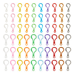 100 шт. 20 стиля непрозрачный однотонный пластиковый брелок в форме шарика с защелкой и защелкой&nbsp;KY-TA0001-58