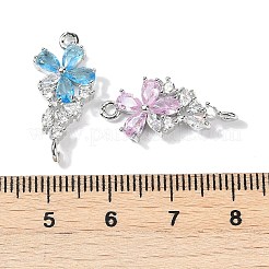 Латунь стекло кулоны KK-D291-05P